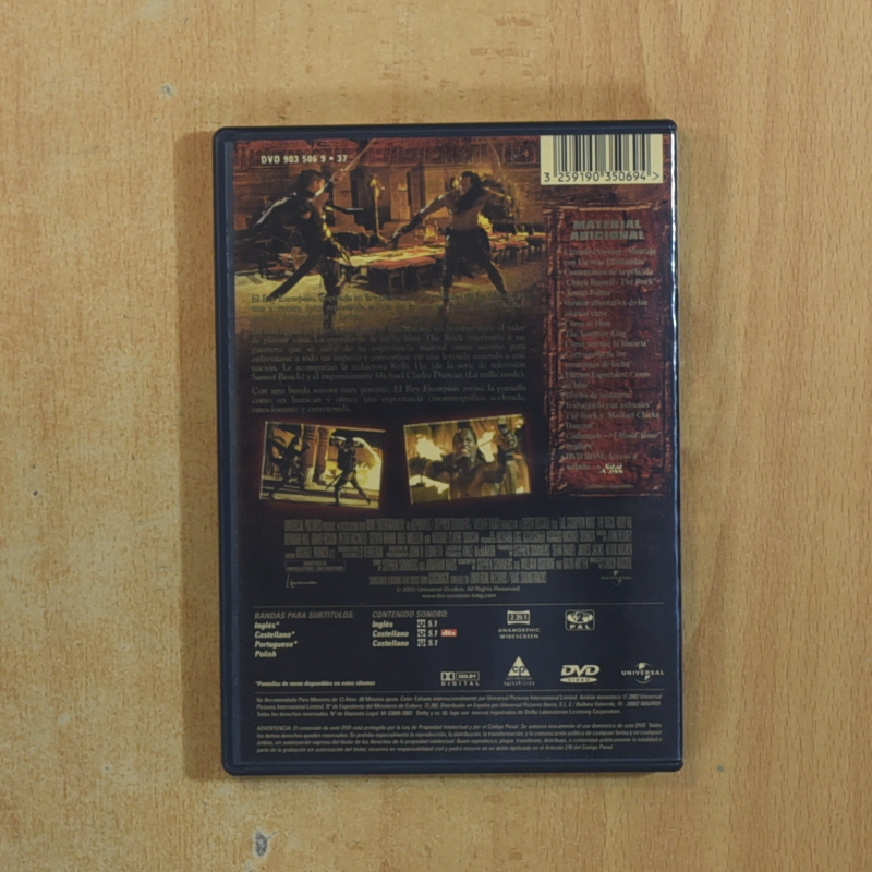 EL REY ESCORPION - DVD