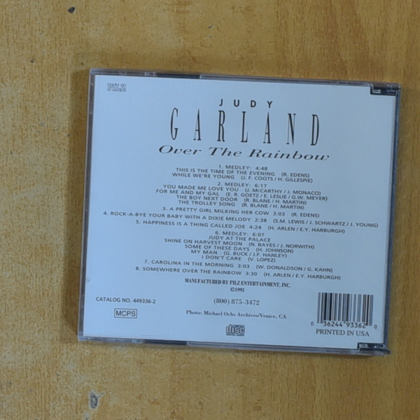 JUDY GARLAND - OVER THE RAINBOW - CD