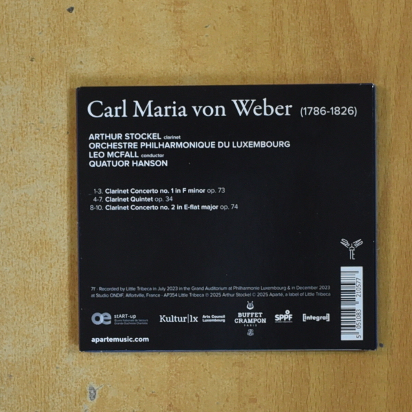 WEBER - CLARINET CONCERTOS / CLARINET QUINTET - CD