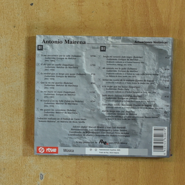 ANTONIO MAIRENA - ACTUACIONES HISTORICAS - CD