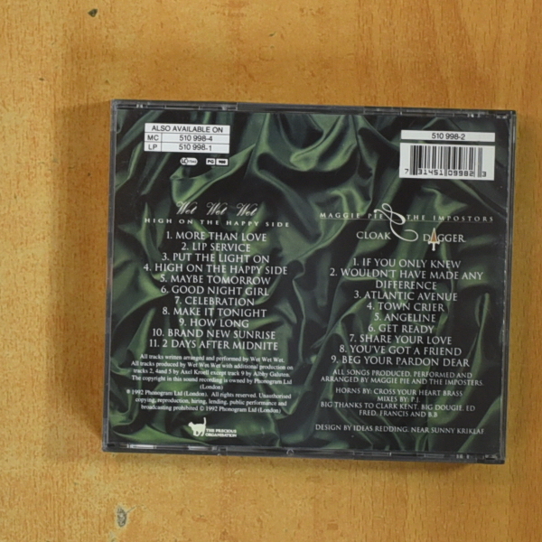 WET WET WET - HIGH ON THE HAPPY SIDE - CD