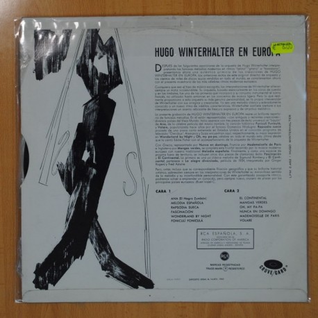HUGO WINTERHALTER - EN EUROPA - LP