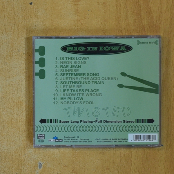 BIG IN IOWA - TWISTED - CD