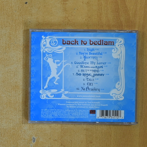 JAMES BLUNT - BACK TO BEDLAM - CD