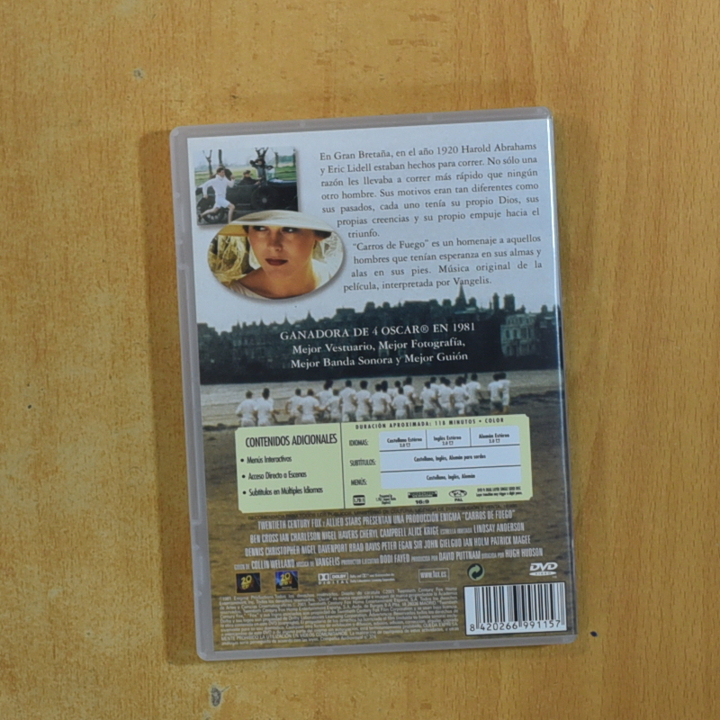 CARROS DE FUEGO - DVD