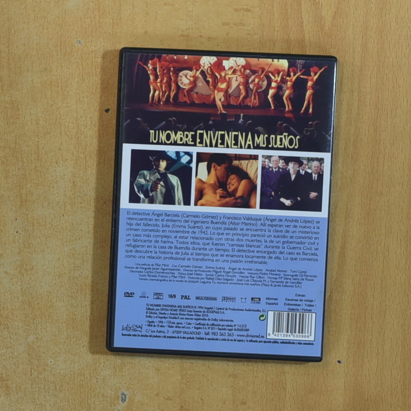 TU NOMBRE ENVENENA MIS SUEÑOS - DVD