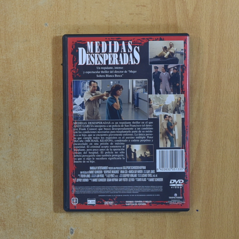 MEDIDAS DESESPERADAS - DVD
