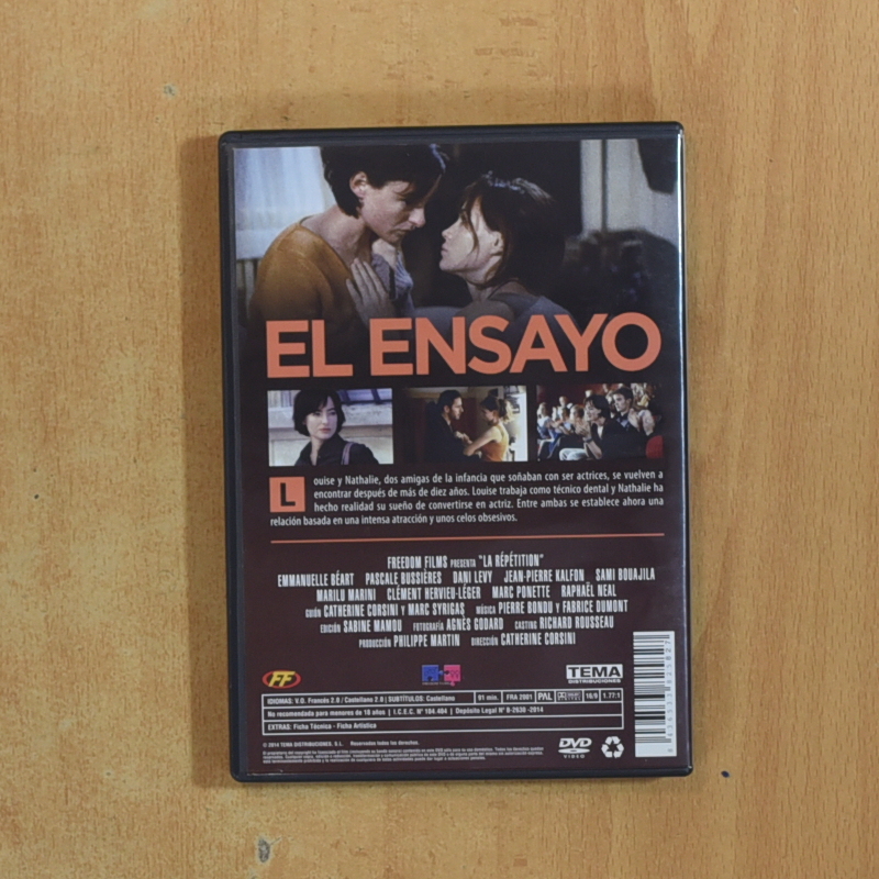 EL ENSAYO - DVD