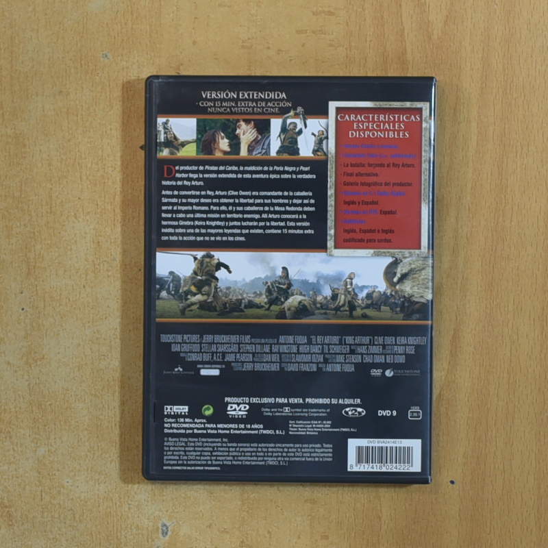 EL REY ARTURO - DVD