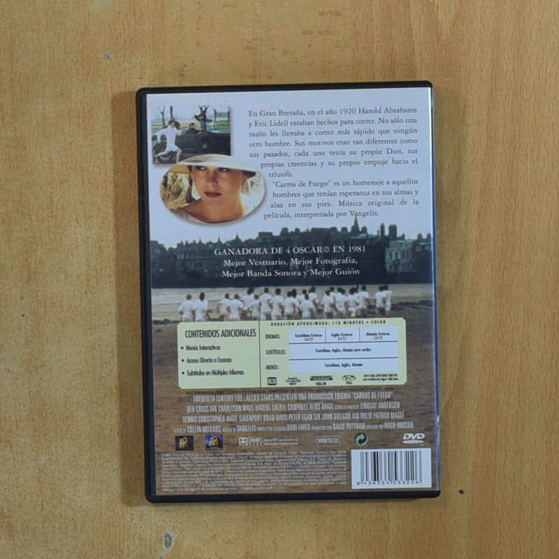 CARROS DE FUEGO - DVD