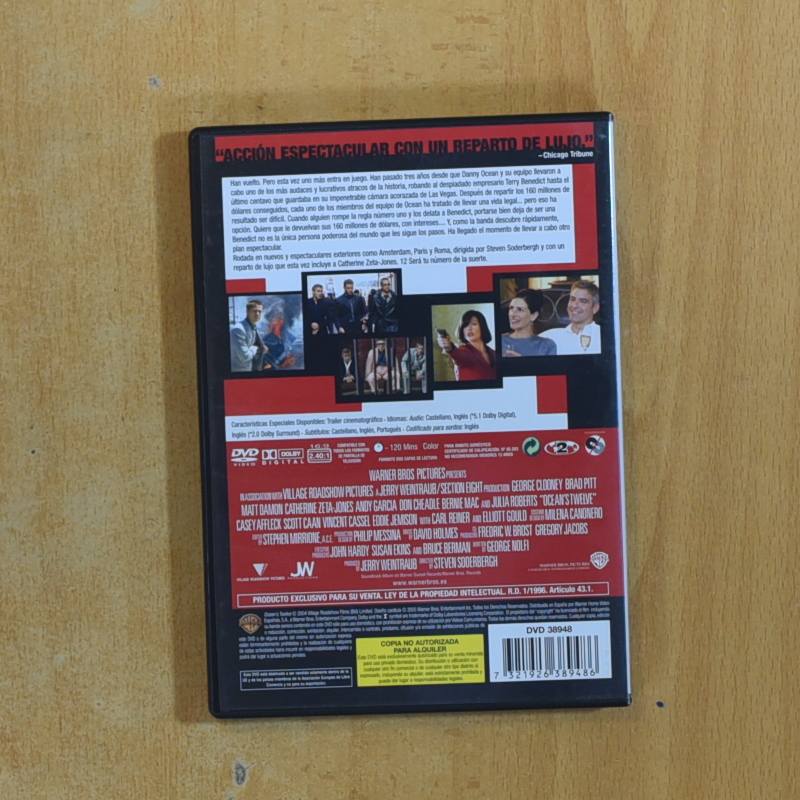 OCEANS TWELVE - DVD