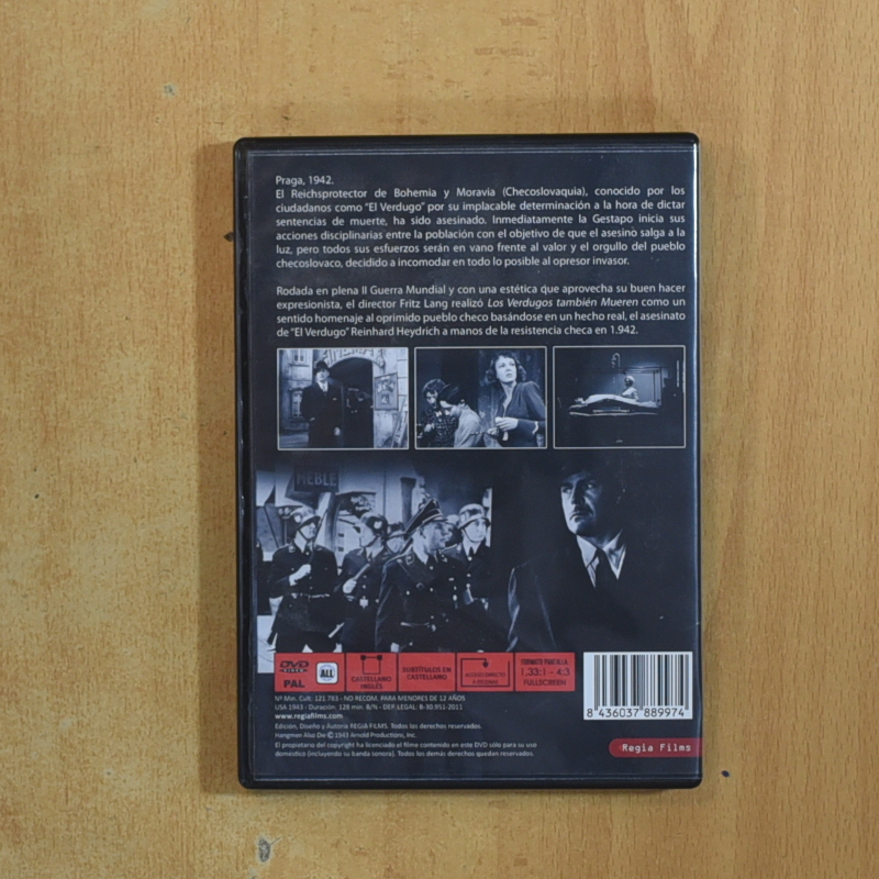LOS VERDUGOS TAMBIEN MUEREN - DVD
