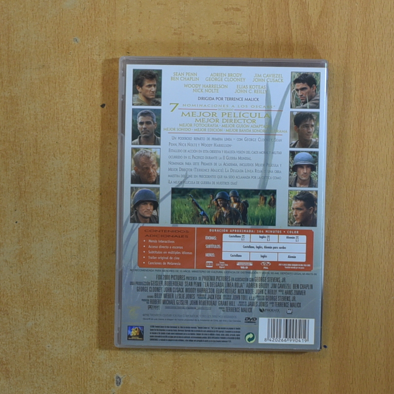 LA DALGADA LINEA ROJA - DVD