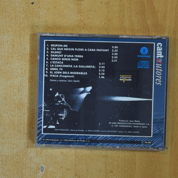 LLUIS LLACH - BARCELONA GENER DE 1976 - CD