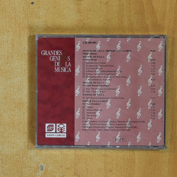 MANUEL DE FALLA / HEITOR VILLA LOBOS - MANUEL DE FALLA / HEITOR VILLA LOBOS - CD