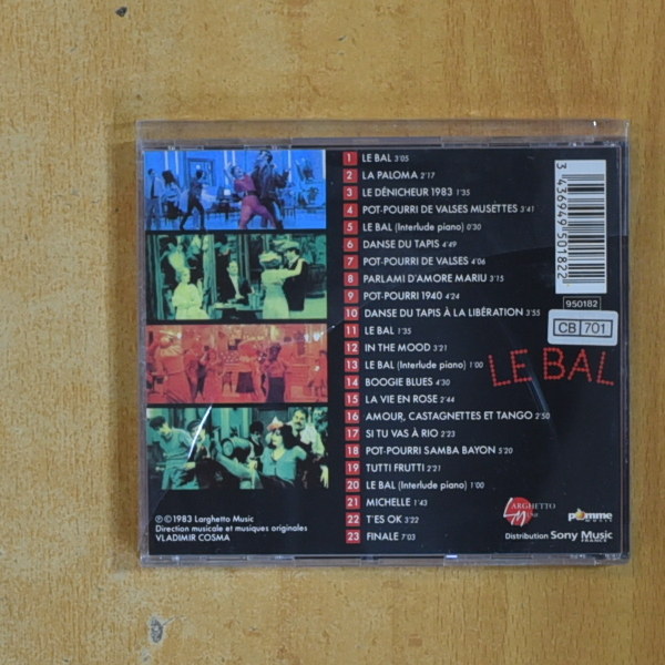 VLADIMIR COSMA - LE BAL - CD
