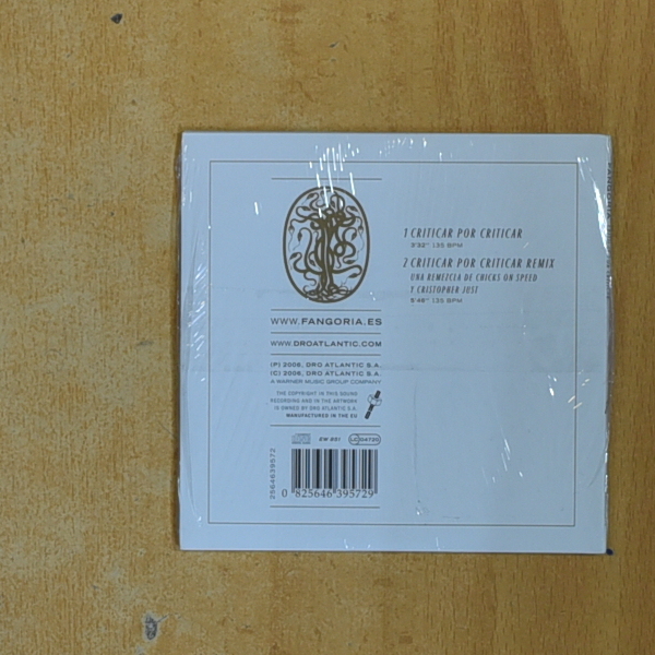 FANGORIA - CRITICAR POR CRITICAR - CD