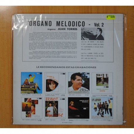 JUAN TORRES - ORGANO MELODICO VOL. 2 - LP