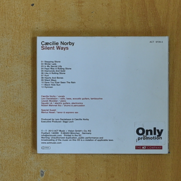 CAECILIE NORBY - SILENT WAYS - CD