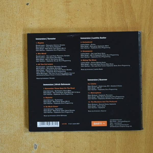 IMMERSION - NANOCLUSTER VOL 1 - CD
