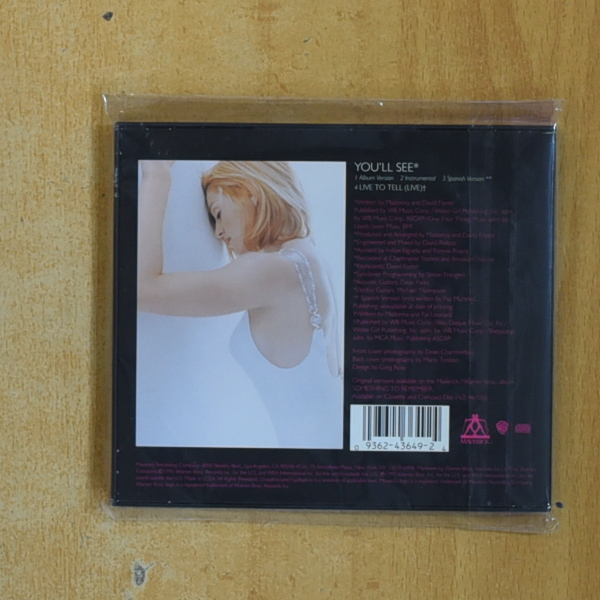 MADONNA - YULL SEE - CD