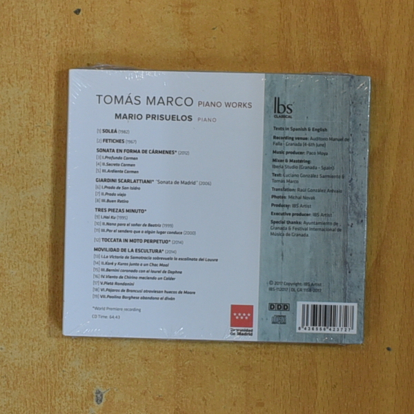 TOMAS MARCO / MARIO PRISUELOS - PIANO WORKS - CD