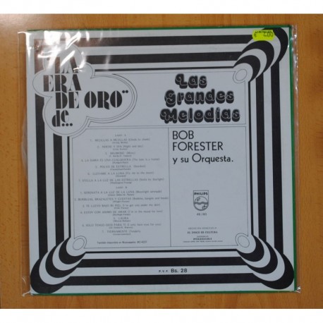 BOB FORESTER Y SU ORQUESTA - LAS GRANDES MELODIAS - LP