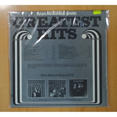 JULIUS WECHTER AND THE BAJA MARIMBA BAND - GREATEST HITS - LP