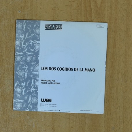 ALEJANDRO SANZ - LOS DOS COGIDOS DE LA MANO - PROMO SINGLE