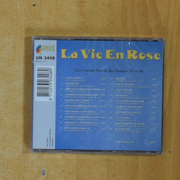 VARIOS - LA VIE EN ROSE - CD