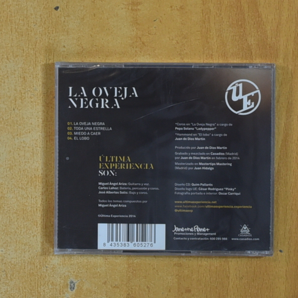 ULTIMA EXPERIENCIA - LA OVEJA NEGRA - CD