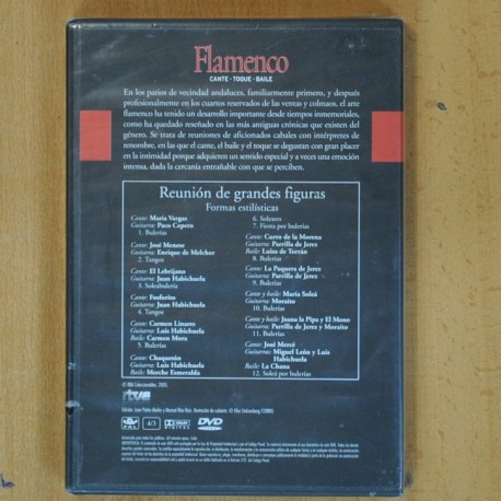 VARIOS - REUNION DE GRANDES FIGURAS FORMAS ESTILISTICAS - DVD