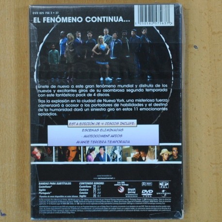 HEROES - SEGUNDA TEMPORADA - DVD