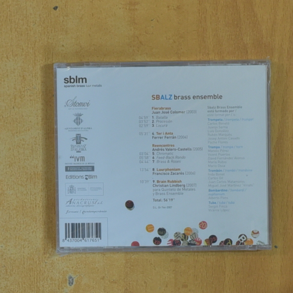SPANISH BRASS - SBALZ BRASS ENSEMBLE - CD