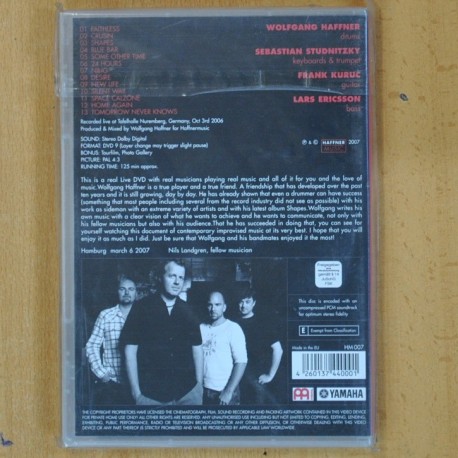 WOLFGANG HAFFNER - SHAPES LIVE IN CONCERT - DVD
