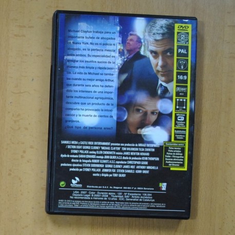 MICHAEL CLAYTON - DVD