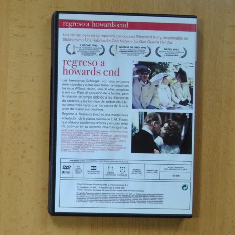 REGRESO A HOWARDS END - DVD