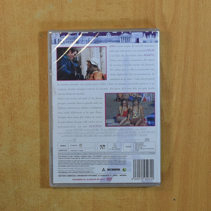 ENTRE VIVIR Y SOÑAR - DVD