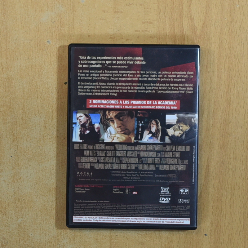 21 GRAMOS - DVD