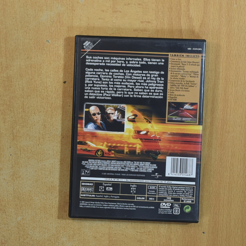 THE FAST AND THE FURIOUS - DVD