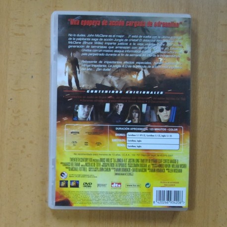 LA JUNGLA 4 . 0 - DVD