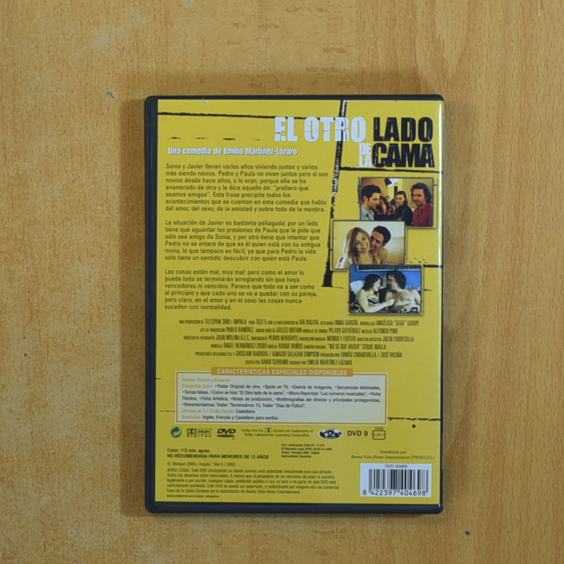 EL OTRO LADO DE LA CAMA - DVD