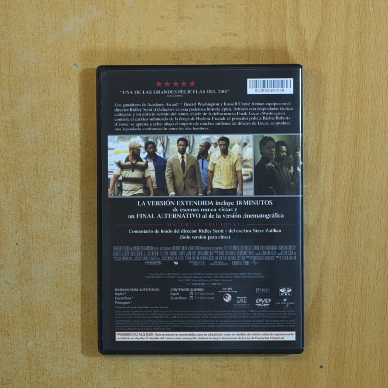 AMERICAN GANGSTER - DVD