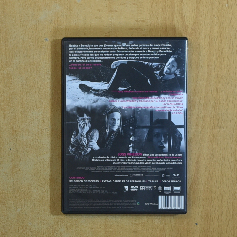 MUCHO RUIDO Y POCAS NUECES - DVD