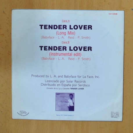 BABYFACE - TENDER LOVER - SINGLE