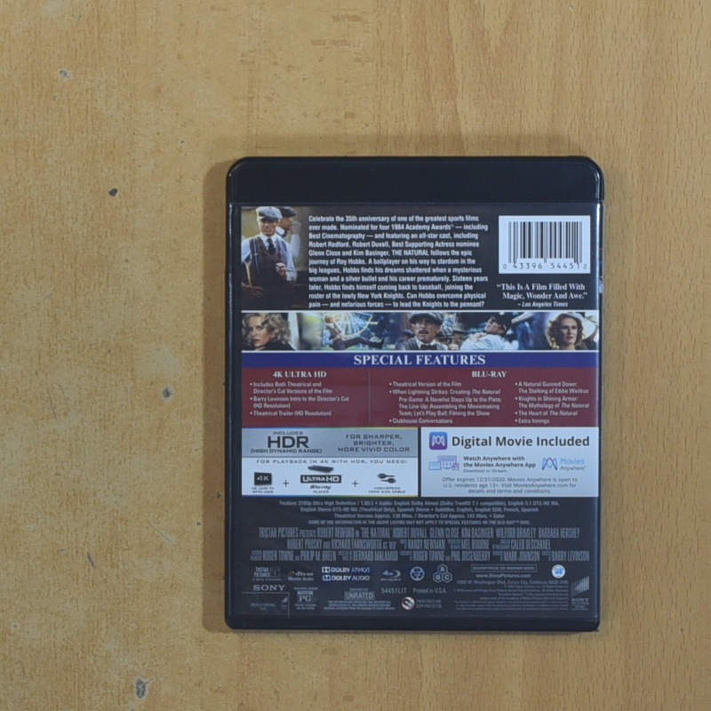 THE NATURAL 4K - BLURAY