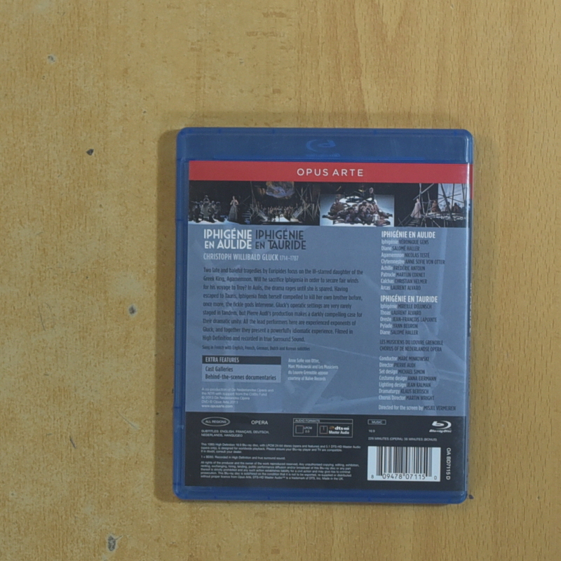 IPHIGENIE EN EILUDE IPHIGENIE EN TAURIDE - BLURAY