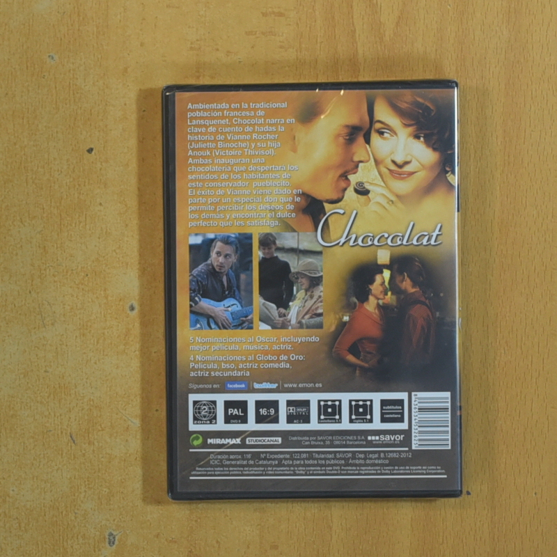 CHOCOLAT - DVD