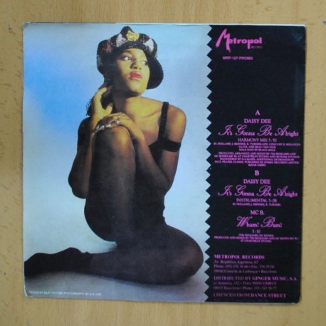DAISY DEE - IT´S GONNA BE ALRIGHT - SINGLE