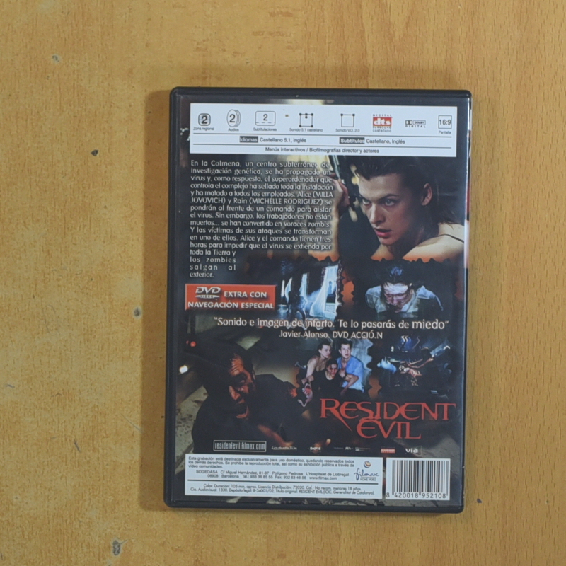 RESIDENT EVIL - DVD